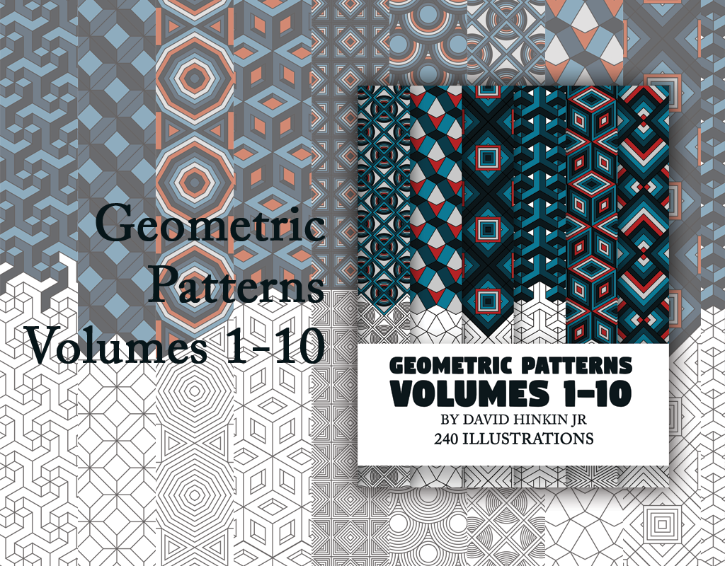 geometric patterns volumes 1-10